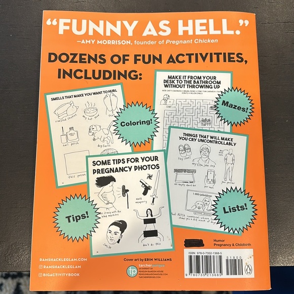 The Big Fat Activity Book For Pregnant People NWOT coloring book - Picture 2 of 3